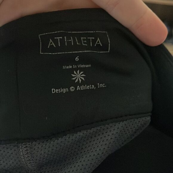 Athleta Swift Zip Skirt Gray Black 6 - Picture 7 of 7